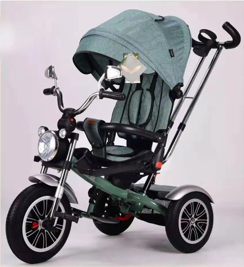 मल्टीफंक्शनल फोल्डिंग 3 व्हील्स किड्स राइड